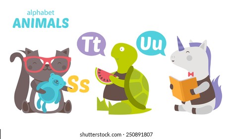 Skunk, Turtle, Unicorn