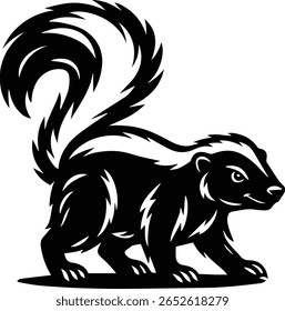 Skunk Vector – Cute or Funny Forest Animal Design for Stickers, Cricut Crafts, and Nursery Decor