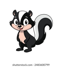 skunk vector illustration, this is editable file.