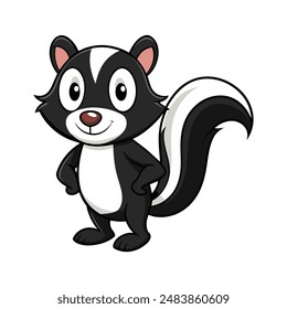 skunk vector, this is a editable illustration vector file.