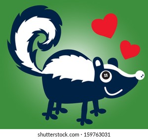 skunk/T-shirt graphics/cute cartoon characters/cute graphics for kids/Book illustrations/textile graphic/graphic designs for kindergarten/cartoon character design/fashion graphic/cute wallpaper