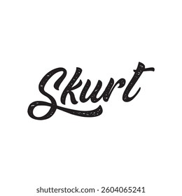 Skurt text on white background.