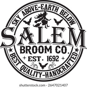 Céu Acima da Terra Abaixo de Salem Vantage dizendo T shirt Design