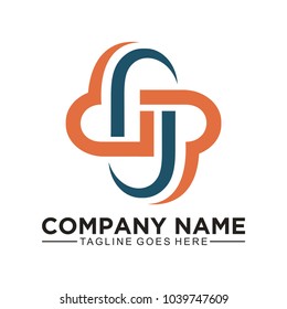 Sky abstract logo design template