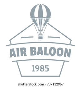 Sky air balloon logo. Simple illustration of sky air balloon vector logo for web