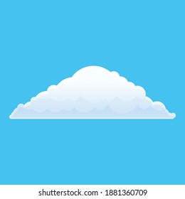 Icono de la nube de aire del cielo. Dibujo del icono del vector de nube de aire cielo para diseño web aislado en fondo blanco