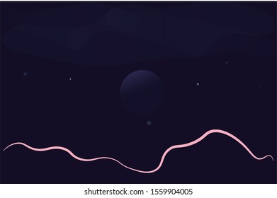 sky from another planet illustration 