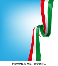 sky background with flag italian 