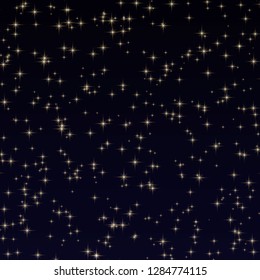 sky background with glitter stars