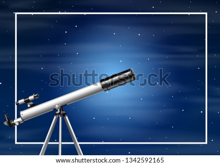 A sky background night illustration