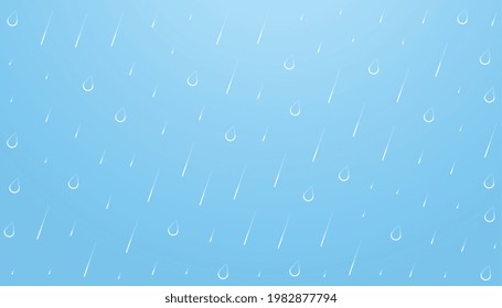 sky background with rainfall droplets