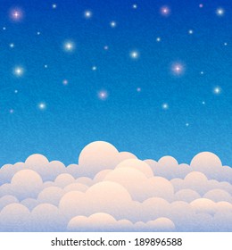 Sky background. Vector illustration.