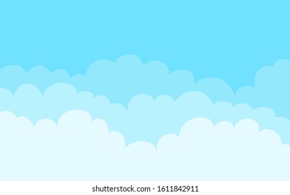 Sky Backgrounds Hand Drawn Vector Illustration Stock Vector (Royalty ...