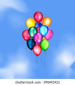 sky and balloons