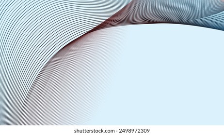 Sky Blue abstract background with curve line for backdrop or presentation