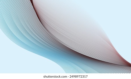 Sky Blue abstract background with curve line for backdrop or presentation