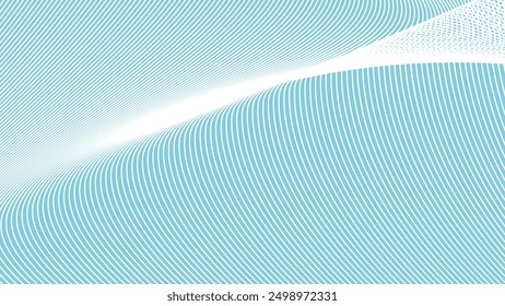 Sky Blue abstract background with curve line for backdrop or presentation