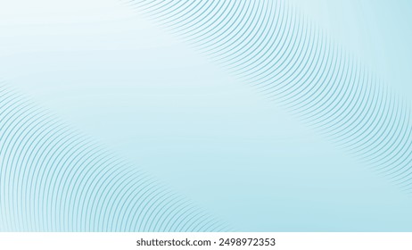 Sky Blue abstract background with curve line for backdrop or presentation