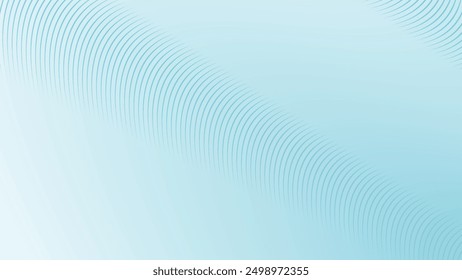 Fondo abstracto azul cielo con línea curva para el telón de fondo o la presentación