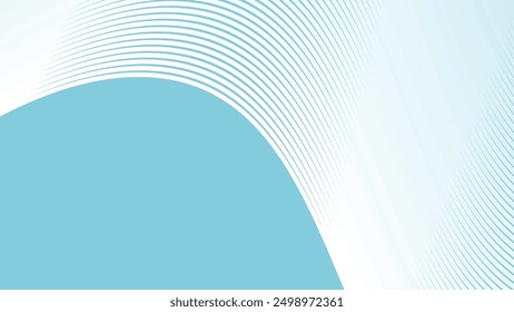 Sky Blue abstract background with curve line for backdrop or presentation