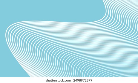 Sky Blue abstract background with curve line for backdrop or presentation