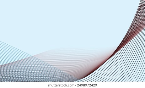 Fondo abstracto azul cielo con línea curva para el telón de fondo o la presentación