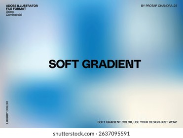 Sky blue abstract background mixing soft and bright shades. Minimalist pastel colors.