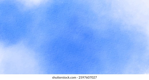 Sky blue abstract watercolor texture background vector. Watercolor illustration for art, craft, and design projects.