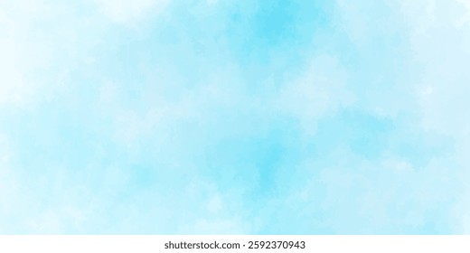 Sky blue Aquarelle paint paper textured canvas element, hand drawn watercolor illustration,