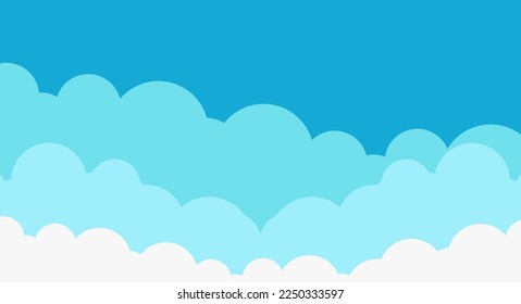 sky blue background for banner template design