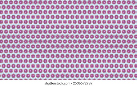Sky blue background with purple flower seamless pattern designs