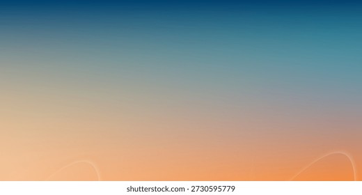 Fundo azul-celeste,Céu claro horizontal,Nuvem sobre praia na noite de verão,Ilustração vetorial Landscape Sunset Field,