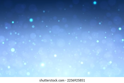 Sky blue bokeh soft light abstract background, Vector eps 10 illustration bokeh particles, Background decoration	