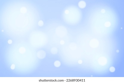 Fondo abstracto del bokeh azul cielo, luz suave, vector eps 10 ilustración de partículas de bokeh, decoración de fondo