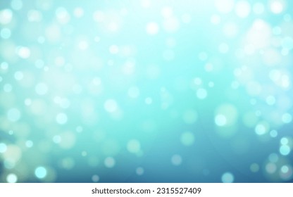 Sky blue bokeh soft light abstract backgrounds, Vector eps 10 illustration bokeh particles, Backgrounds decoration