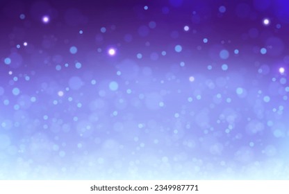 Fondo abstracto del bokeh azul cielo de luz suave, Vector eps 10 ilustración de partículas de bokeh, decoración de fondo