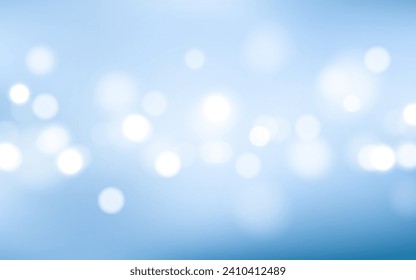 Fondo abstracto del bokeh azul cielo de luz suave, Vector eps 10 ilustración de partículas de bokeh, decoración de fondo