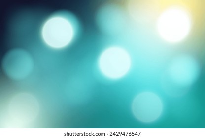 Fondo abstracto suave de la luz del bokeh del cielo azul, Vector eps 10 partículas del bokeh de la ilustración, decoración del fondo