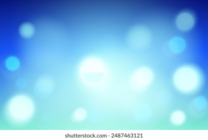 Fondos abstractos de luz suave bokeh azul cielo, Vector eps 10 partículas bokeh ilustración, decoración de fondos