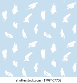 Sky blue Brush Stroke Camouflage abstract seamless pattern background suitable for fashion textiles, graphics
