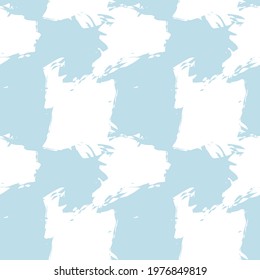 Sky blue Brush Stroke Camouflage abstract seamless pattern background suitable for fashion textiles, graphics