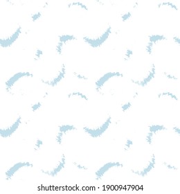 Sky Blue Brush stroke fur pattern design for fashion prints, homeware, graphics, backgrounds