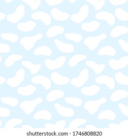 Sky blue Camouflage abstract seamless pattern background suitable for fashion textiles, graphics