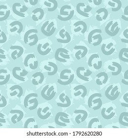 Sky blue Camouflage abstract seamless pattern background suitable for fashion textiles, graphics