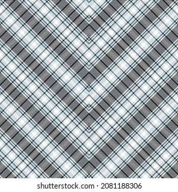 Sky Blue Chevron Plaid Tartan textured Seamless pattern design suitable for fashion textiles and graphics