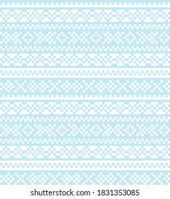 Sky Blue Christmas fair isle pattern background for fashion textiles, knitwear and graphics