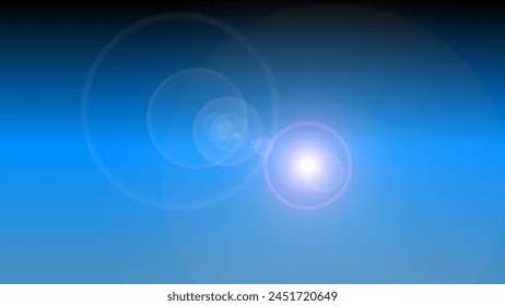 sky blue color gradient elegant wallpaper with premium lense flare effect. Abstract blurred background, For Web and Mobile Applications, business infographic and social media, modern decoration.