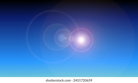 sky blue color gradient elegant wallpaper with premium lense flare effect. Abstract blurred background, For Web and Mobile Applications, business infographic and social media, modern decoration.