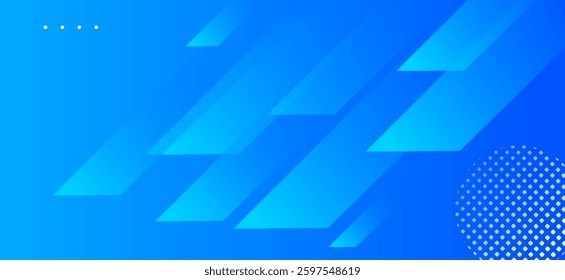 Sky blue colour abstract gradient background with geometric lines design background vector illustration. Dynamic shapes composition design pattern. Futuristic, Luxury, graphic, Degital, Modern.