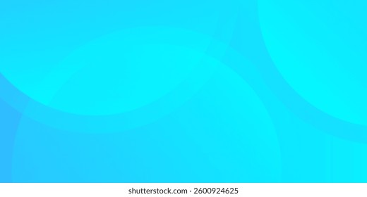 Sky blue colour abstract gradient background with geometric rounded shapes pattern background vector illustration.